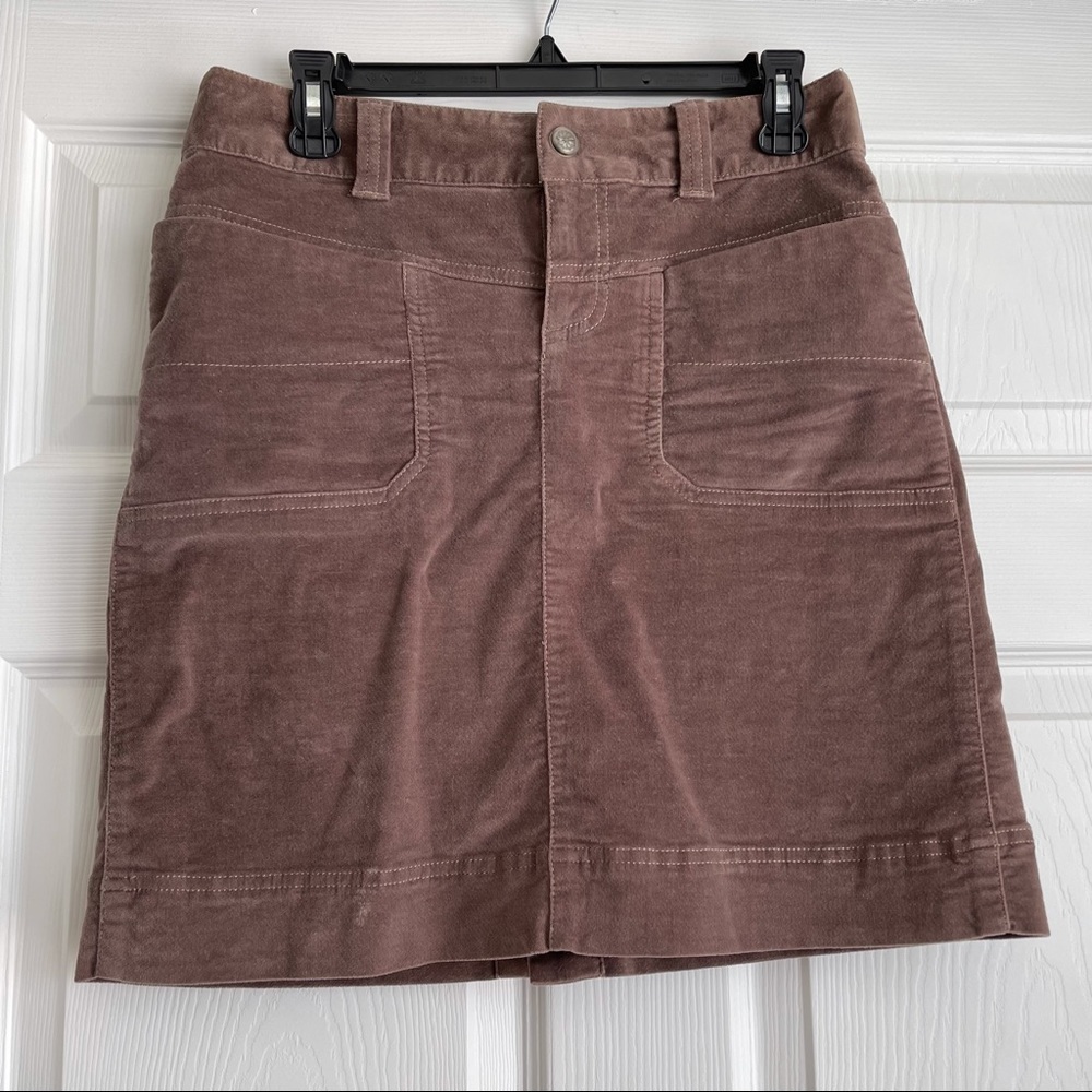 Athleta Roseville Corduroy Velvet Skirt